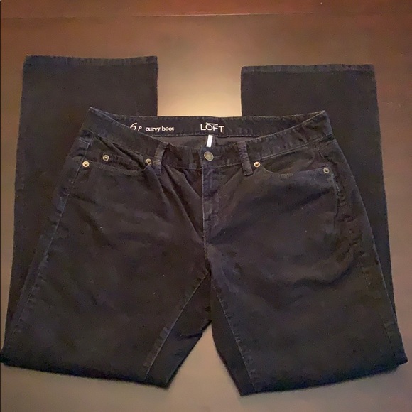 LOFT Black Bootcut Corduroy Pants - Picture 2 of 7